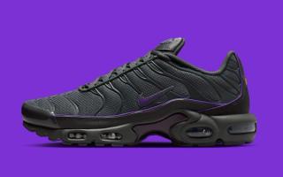 Purple Piping Elevates Nike Air Max Plus “Iron Grey/Wild Grape”