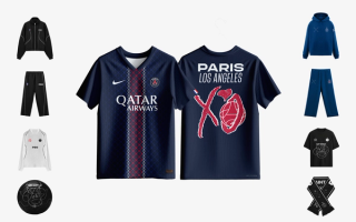 Limited-edition XO x PSG: Beyond Limits. Beyond Borders. collection by The Weeknd and PSG.