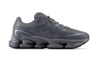 New Balance's ABZORB 2000 in a dark grey color scheme.
