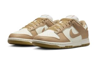 A Women's Nike Dunk Low Appears with 'Parachute Beige' Ribbon Laces