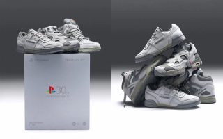 Three-pair PlayStation x Reebok 30th Anniversary Collection.
