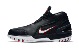 Nike-Air-Zoom-Generation-LeBron-1-Black-White-Red; SKU: AJ4204-001. Photo via Nike.