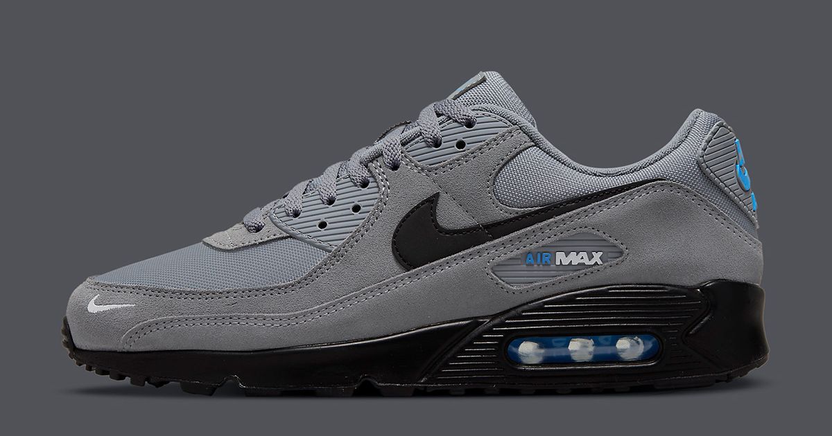 The Air Max 90 Gears Up in Grey, Black and Laser Blue | House of Heat°
