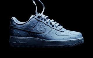 Cactus Jack x Nike Air Force 1 Low "Ice Blue" collaboration by Travis Scott.