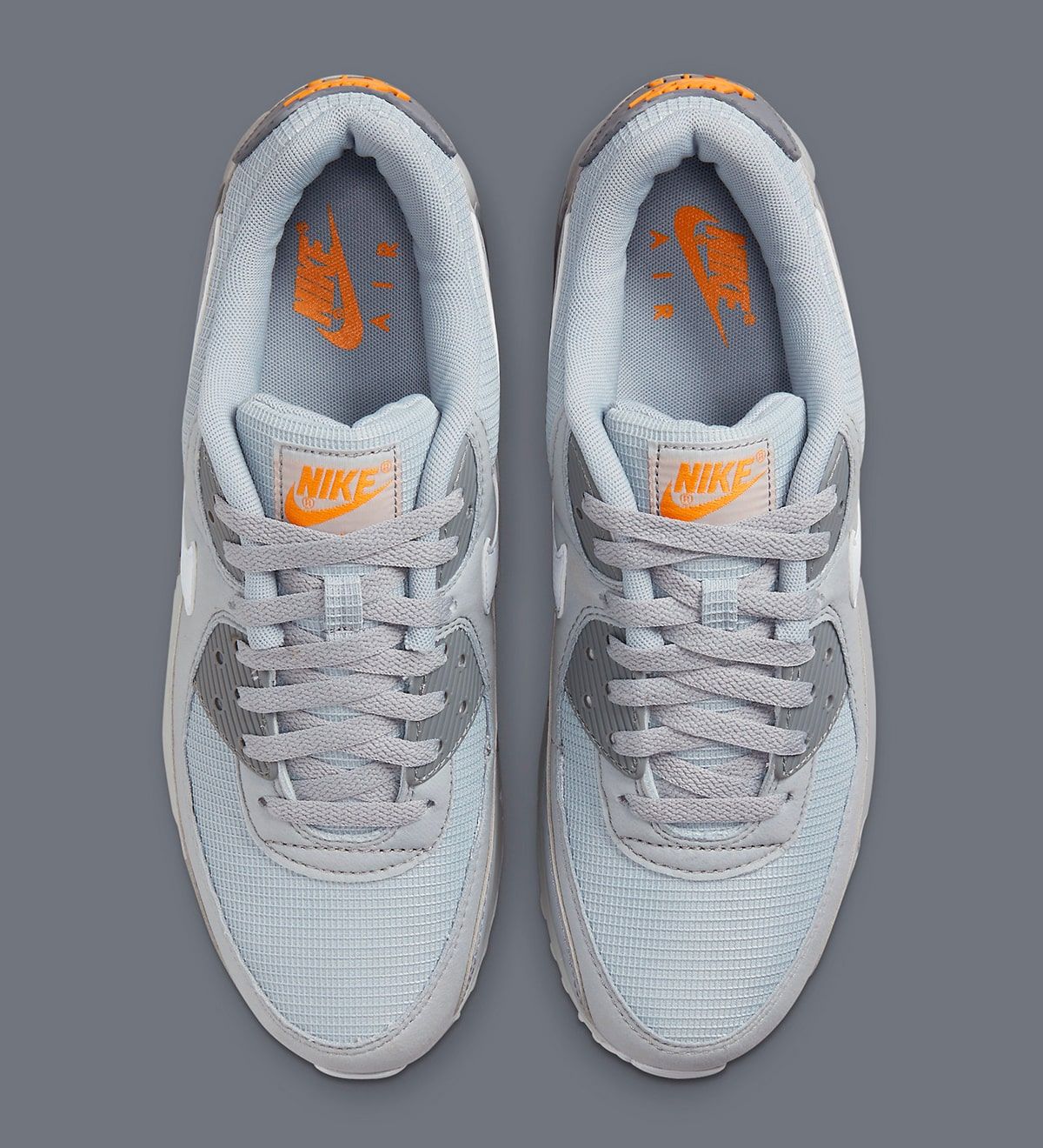 Gray and orange outlet air max