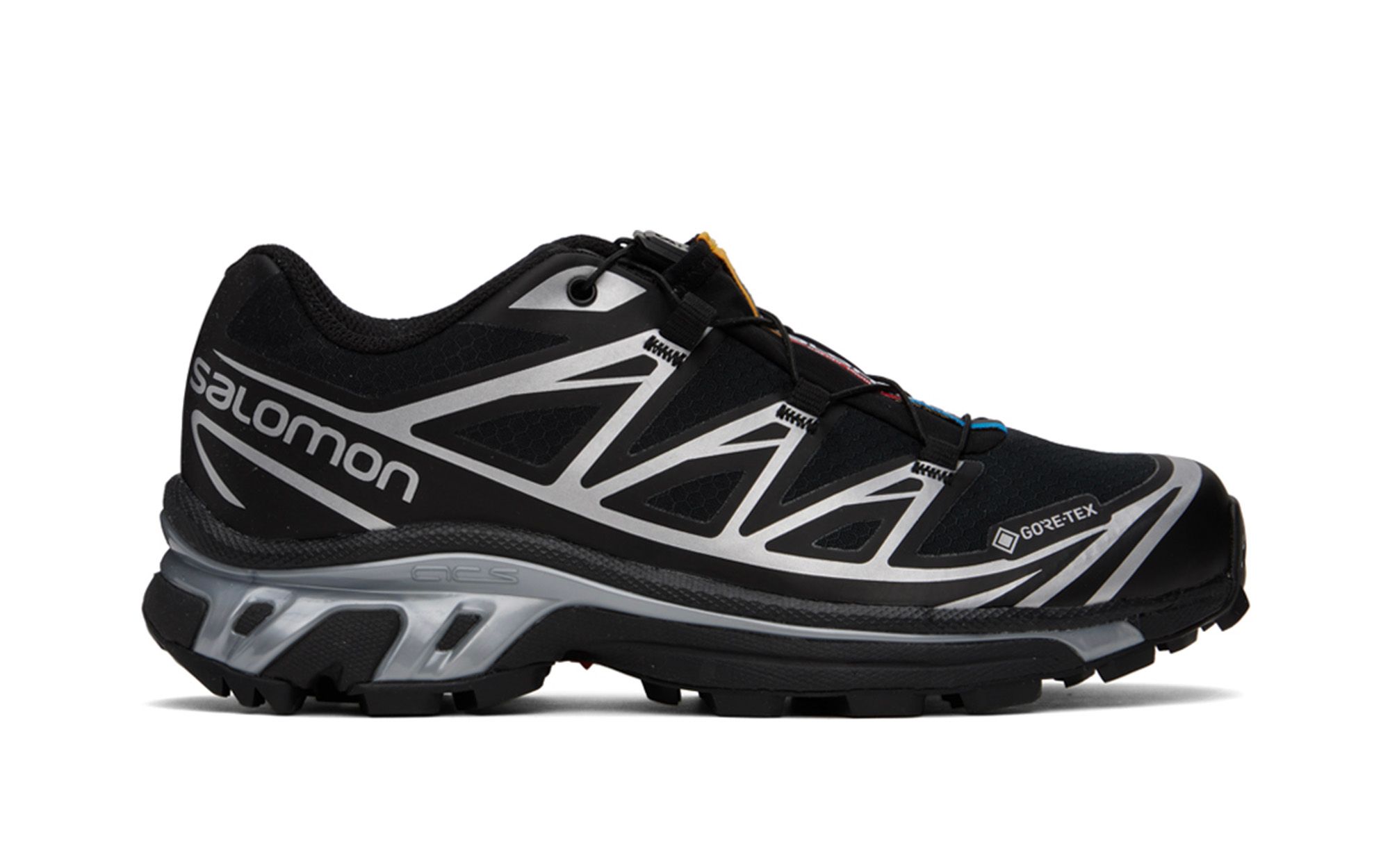 The Salomon XT-6 GORE-TEX Surfaces in Black and Silver | House 