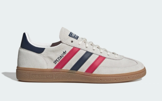 Bayern Munich x adidas Handball Spezial "Core White/Better Scarlet/Night Indigo" (SKU: KZ7189). Photo via adidas.