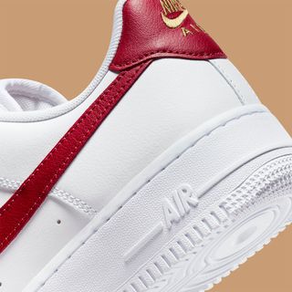 The Air Force 1 Appears with Rich Red and Gold Accents | House of Heat°