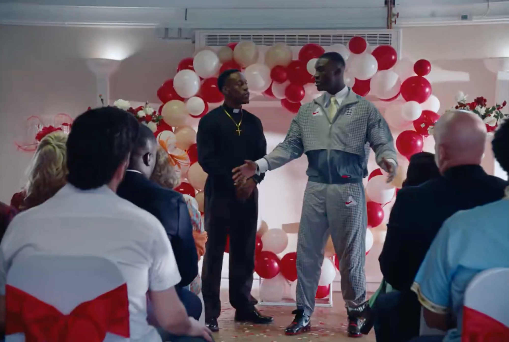 Palace x Nike Football for the English Football Association. Screenshot from Nike ad.