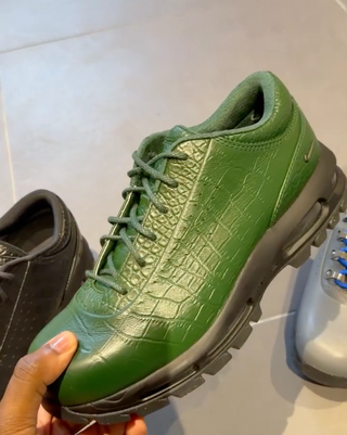 Green Crocodile Nike Air Max Goadome Low. Screenshot via @undiscovered.ig on Instagram.