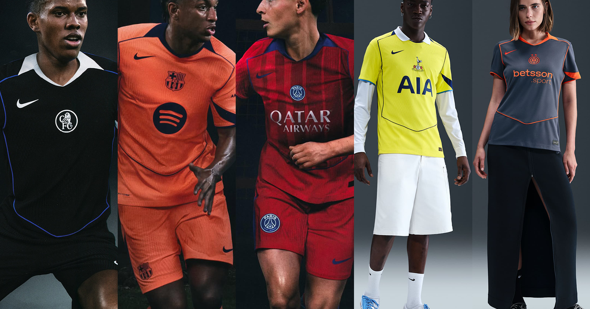 Nike Presents Total 90 Third Jerseys for PSG, Barça, Chelsea