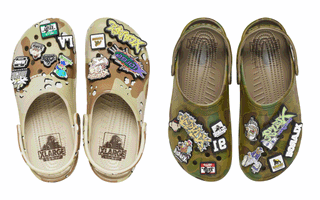 XLARGE x Crocs Classic Clog collaborations covered in two camo prints.
