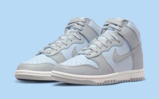 Women's shoes Nike Dunk High Blue Tint/ Lt Smoke Grey-Summit White