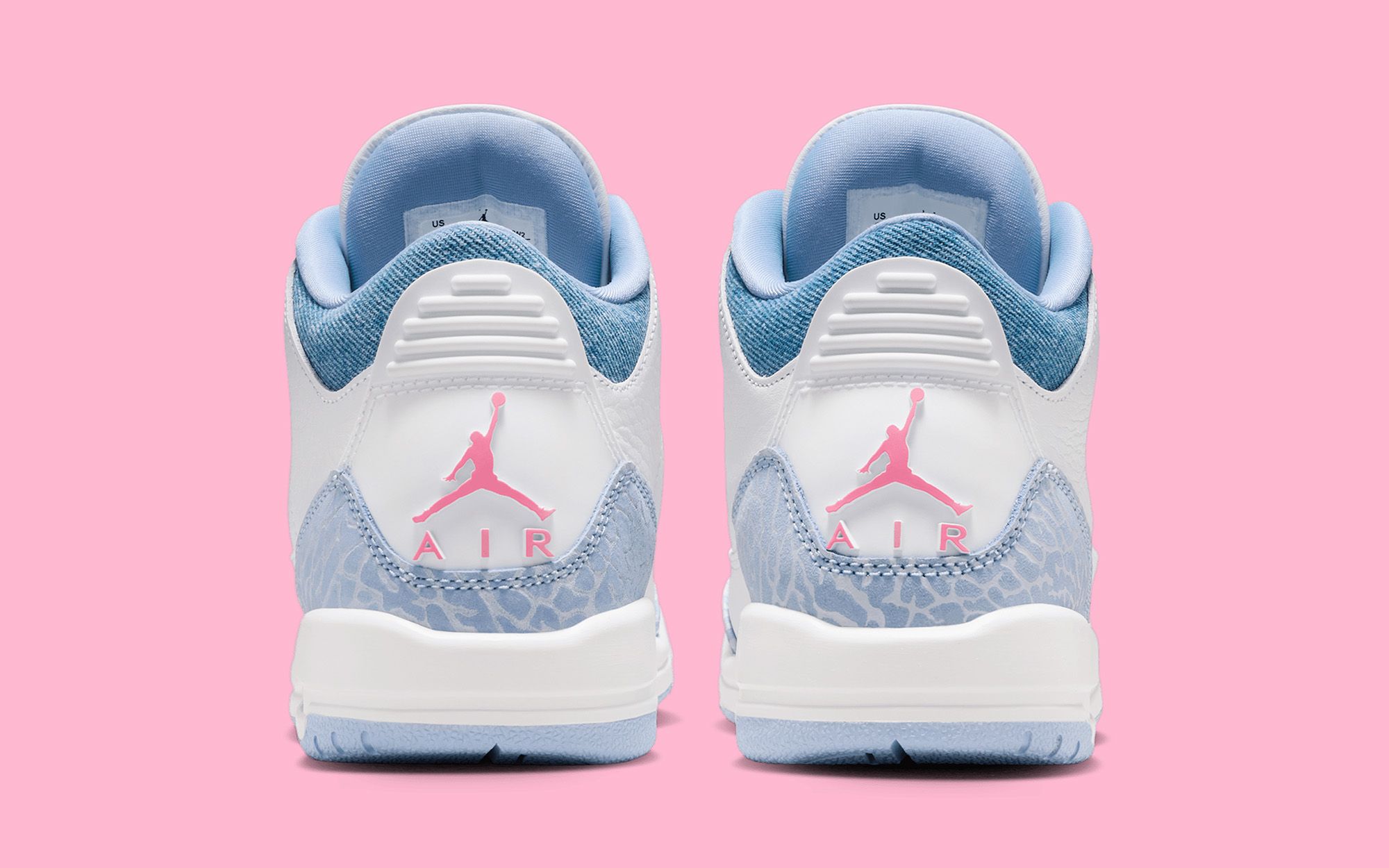 neon pink and blue air jordans