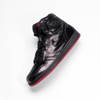 Nike Jordan AJ1 Felpa con cappuccio nera con ricamo