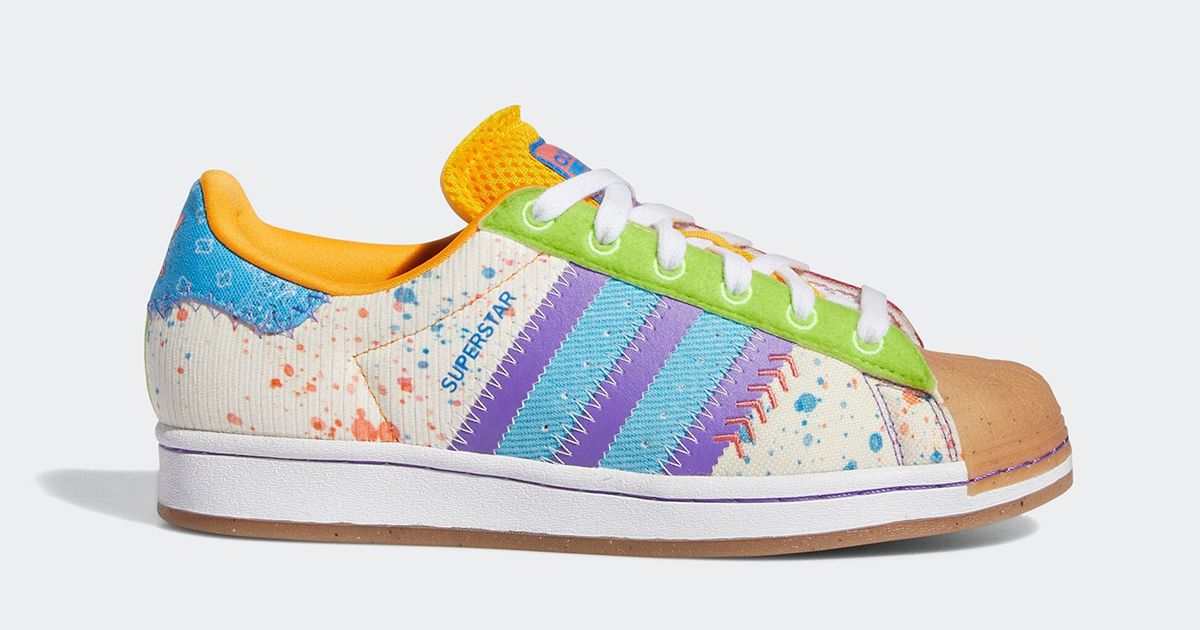 adidas gazelle silver green womens Adidas SUPERSTAR PAINT SPLATTER  DTLR