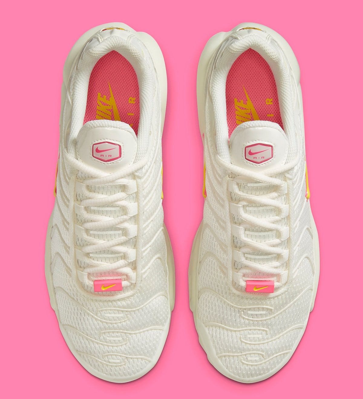 nike tuned sail yellow pink