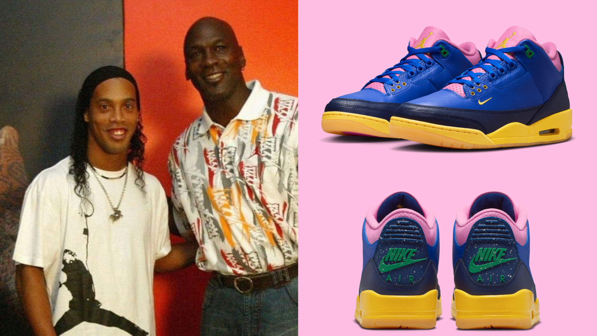 Official Images of the Air Jordan 3 "Brazil" retro.