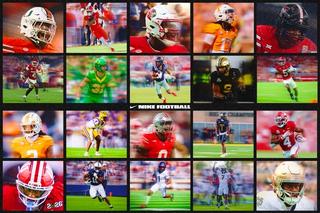 Nike announces its 2026 NFL Rookie Class, which includes 20 elite athletes at the top of the game—like David Bailey (Texas Tech), Mansoor Delane (LSU), and Sonny Styles (Ohio State).