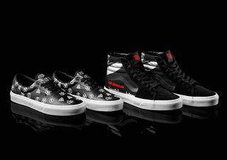 Vans Classic Sneaker zum Hineinschlüpfen in Bandana-Optik in Schwarz Weiß