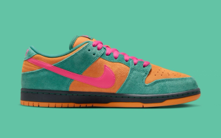 Nike SB Dunk Low "Green Noise & Watermelon" (SKU: HQ1625-301). Photo via Nike.