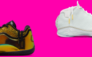 From left: Nike LeBron 23 "Uncharted," Air Jordan 23 "Year of the Rabbit" sneakers.