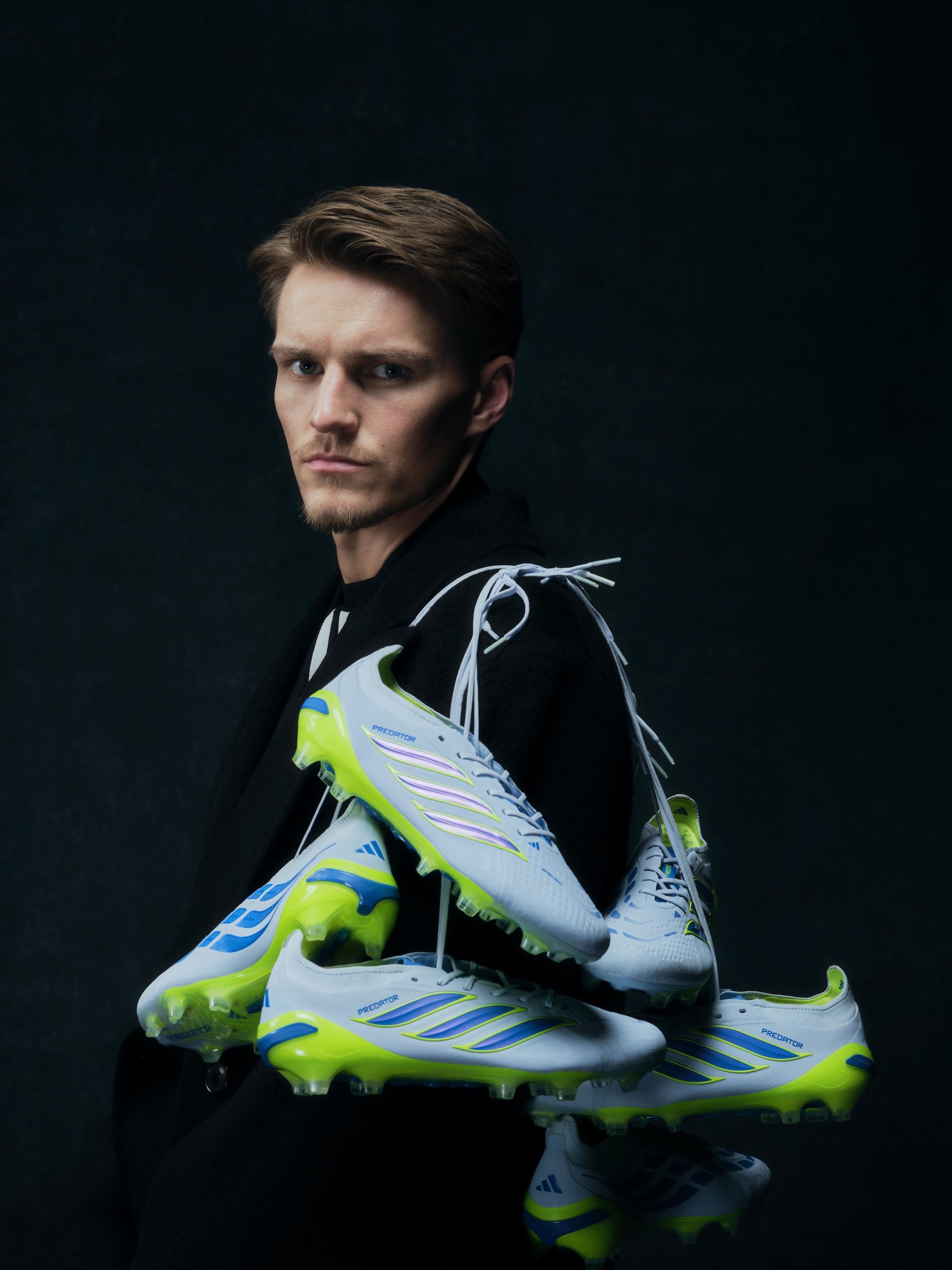 Norway's Martin Ødegaard in promotional material for his switch to adidas as a Predator footballer from Nike.