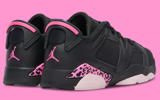 Women's Air Jordan 6 Low retro in a "Desert Berry/Black/Metallic Silver" color scheme. Photo via Foot Locker.