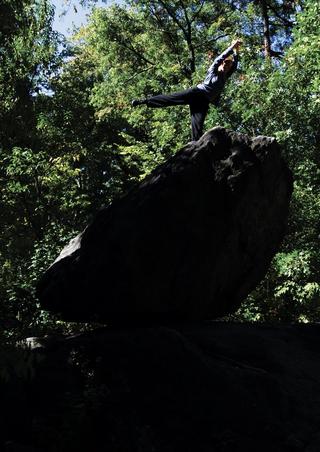 Photo from SYNC: A Study In Movement Exhibit by Sébastien Lorsbach & Julien Caldarone. Photo via Salomon.