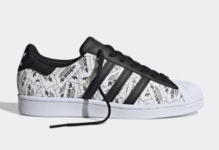 adidas and superstar all over logo print reflective fv2819 release date info 1