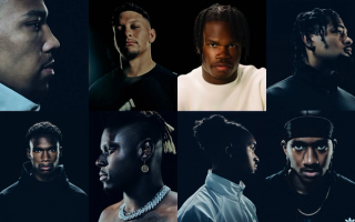 Adidas-sponsored NFL athletes for the 2025 season—including Patrick Mahomes, Travis Hunter, and others. 