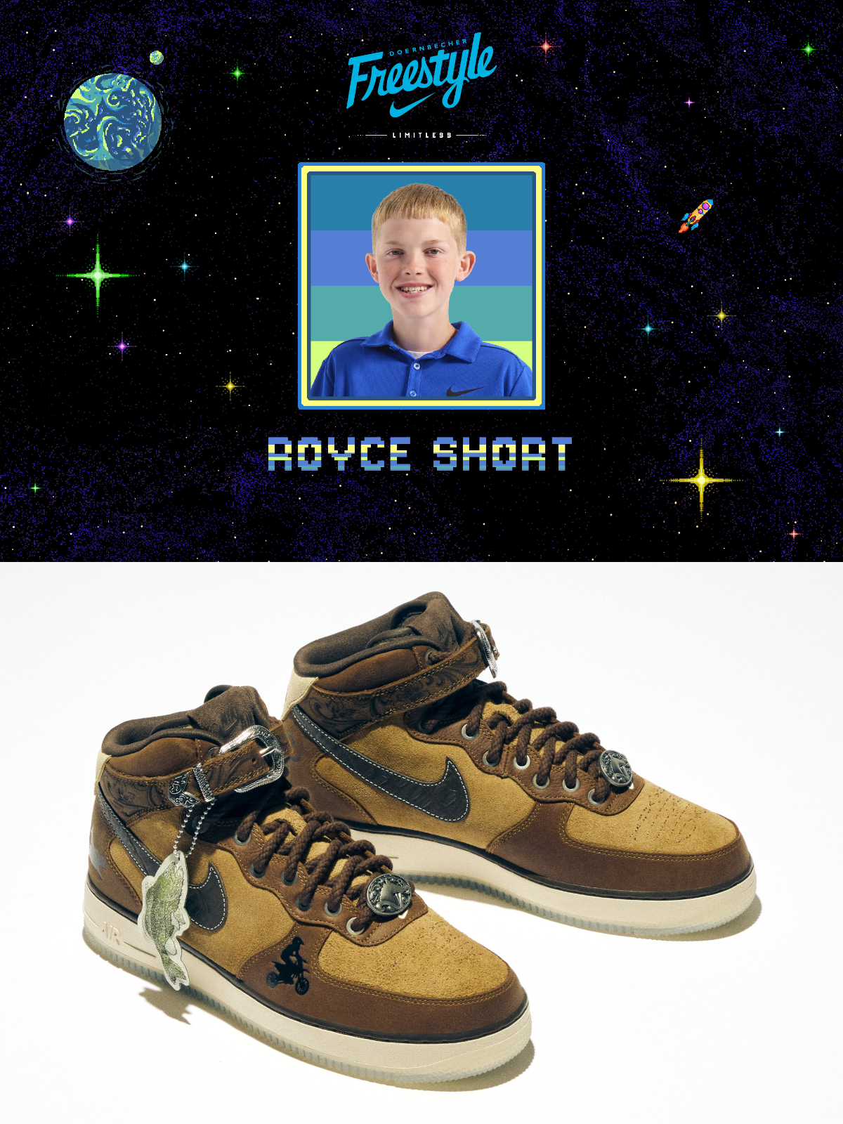 Royce Short — Nike Air Force 1 Mid