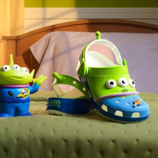 Toy Story's Alien Classic Clog by Crocs (SKU: 213010-90H). Photo via Disney & Pixar.