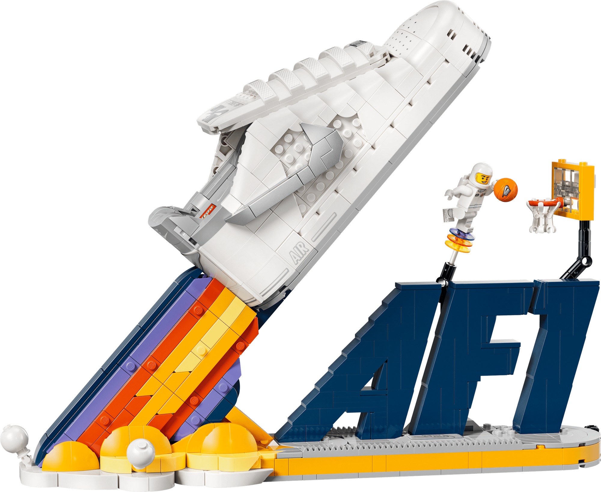 LEGO® x Nike Air Force 1 Block Set (1,093 Pieces). Photo via The LEGO Group.