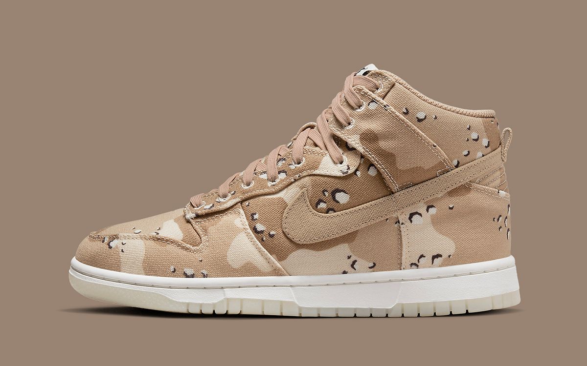 Nike sb dunk high desert camo best sale