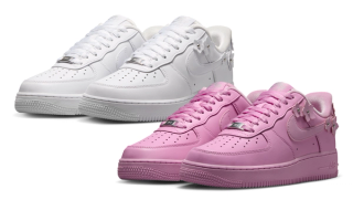 Women's Nike Air Force 1 '07 "Florette" (SKU: IR8637-100, IR8637-600). Photos via Nike.