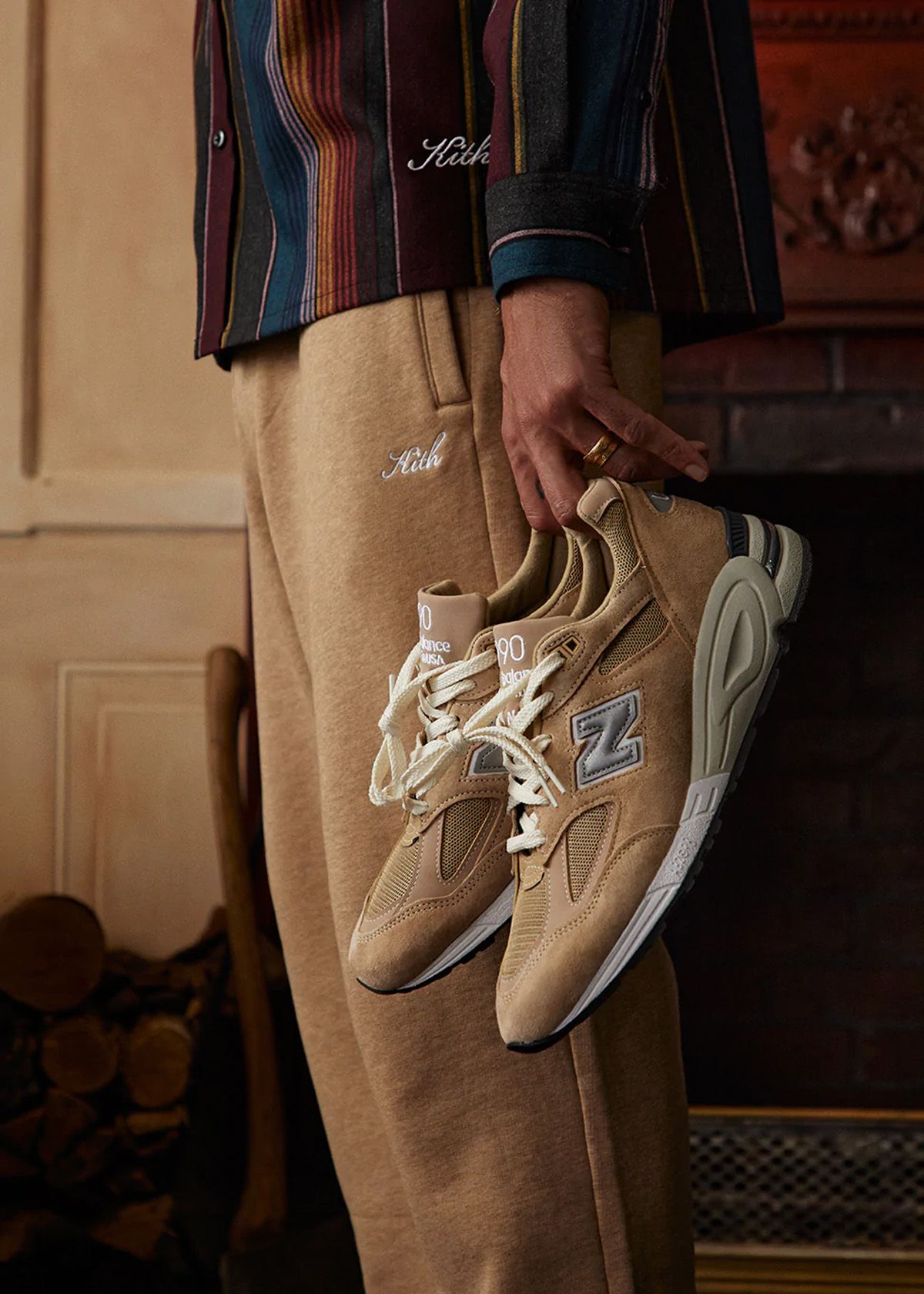 Kith × New Balance 990V2 Tan ニューバランス 茶｜スニーカー