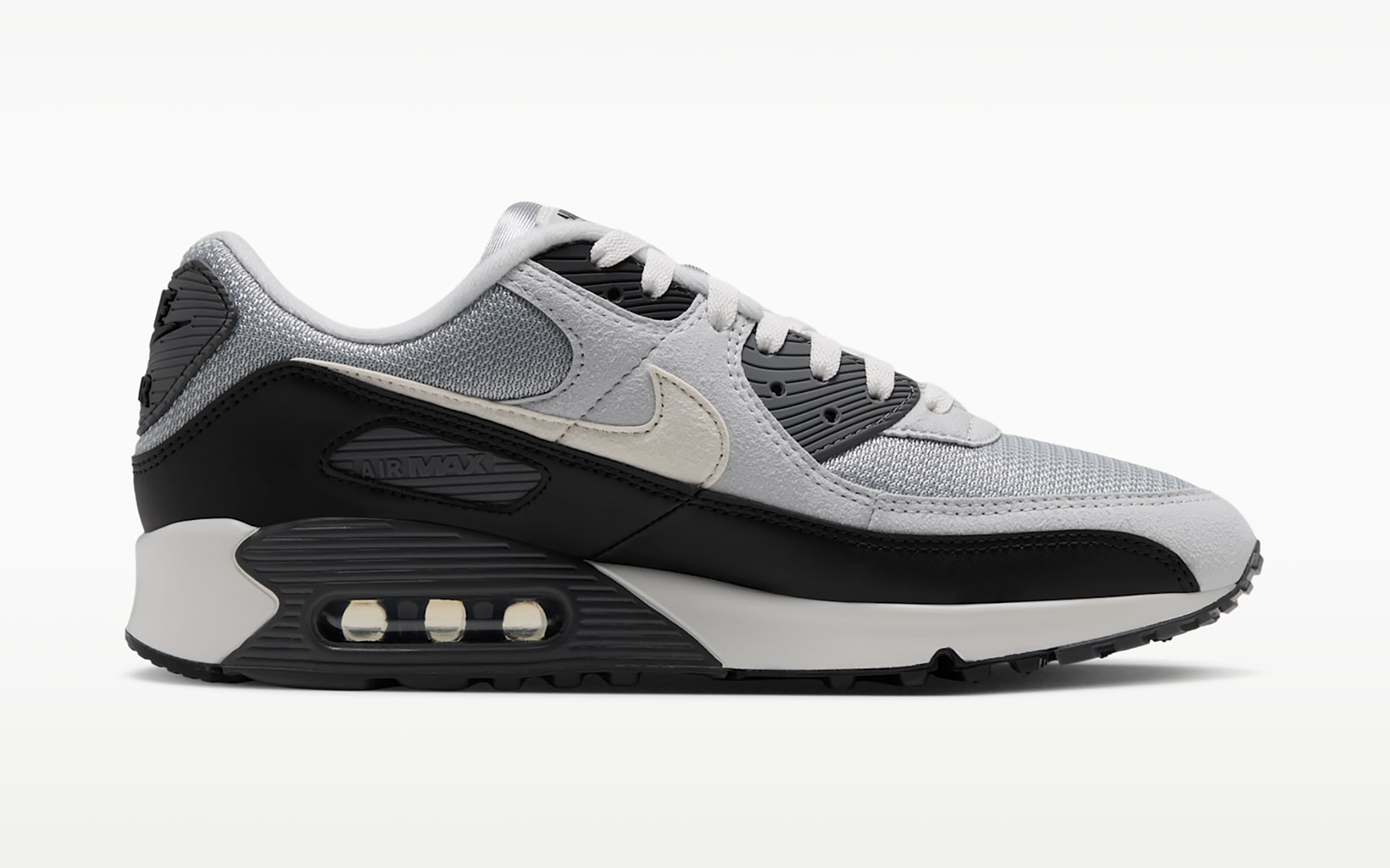 Men's Nike Air Max 90 "Iron Grey" (SKU: IU7543-077). Photo via Nike.