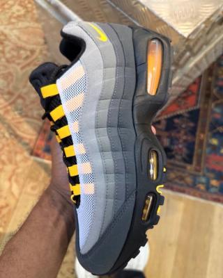 Nike Air Max 95 "Black Tongue" Pack (Yellow). Photo via @sneakerologue on Instagram.