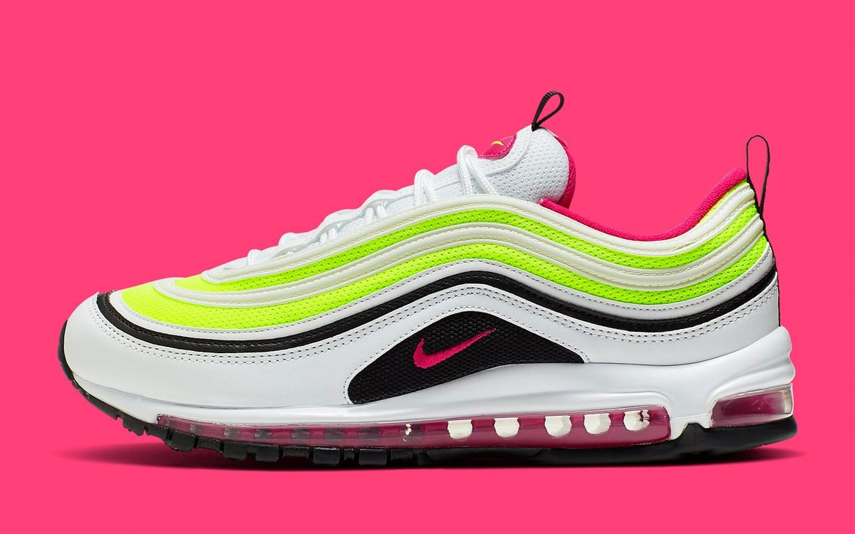 Available Now Nike Air Max 97 in Rush Pink and Volt House of Heat