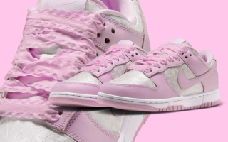 Nike Dunk Low “Pink Foam” Dresses Up With Jacquard and Ruffled Laces