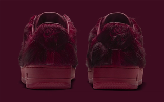 Nike Air Force 1 "Team Red" (Pony Hair; SKU: IR1940-600). Photo via Nike.