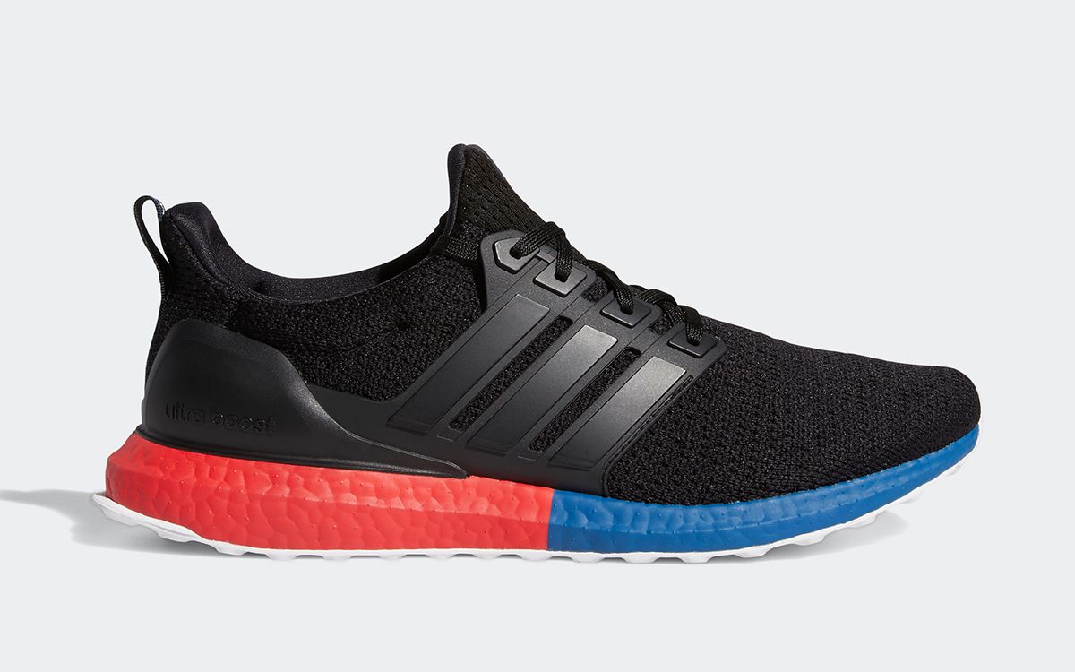 black red and blue adidas