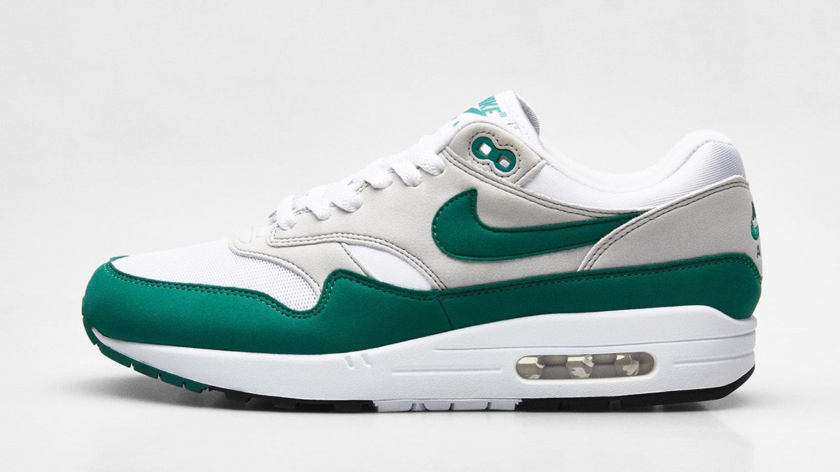 nike air max 1 white evergreen aura