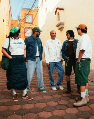 Levi's® x Mexico National Football Team collection—including bandana and tote bag.