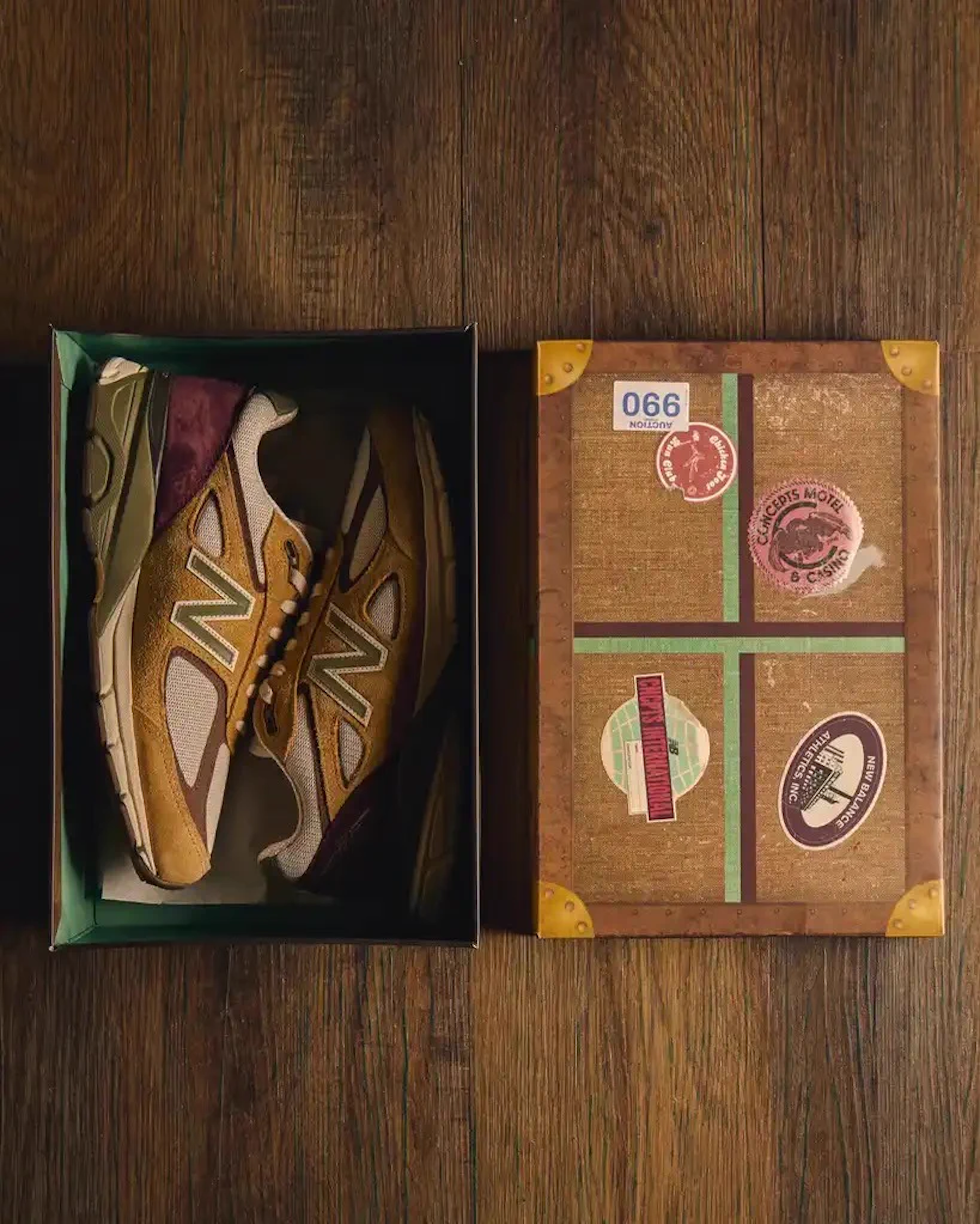 CONCEPTS x New Balance 990v4 "Patina" Collab. Photo via Modern Notoriety.