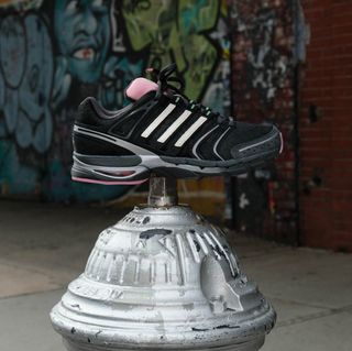 UNheardof's adidas Originals AdiStar Control 5 black "Doggy Runner" collaboration inspired by a dog named Otto. Photo via Philip Lipschutz.