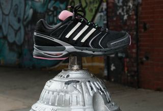 UNheardof's adidas Originals AdiStar Control 5 black "Doggy Runner" collaboration inspired by a dog named Otto. Photo via Philip Lipschutz.