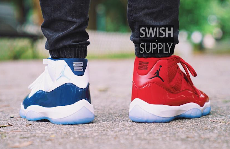 Peep this on foot Air Jordan 11 Holiday preview House of Heat