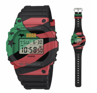 UNION x Casio G-SHOCK DW-5600RBG. Photo via Casio.